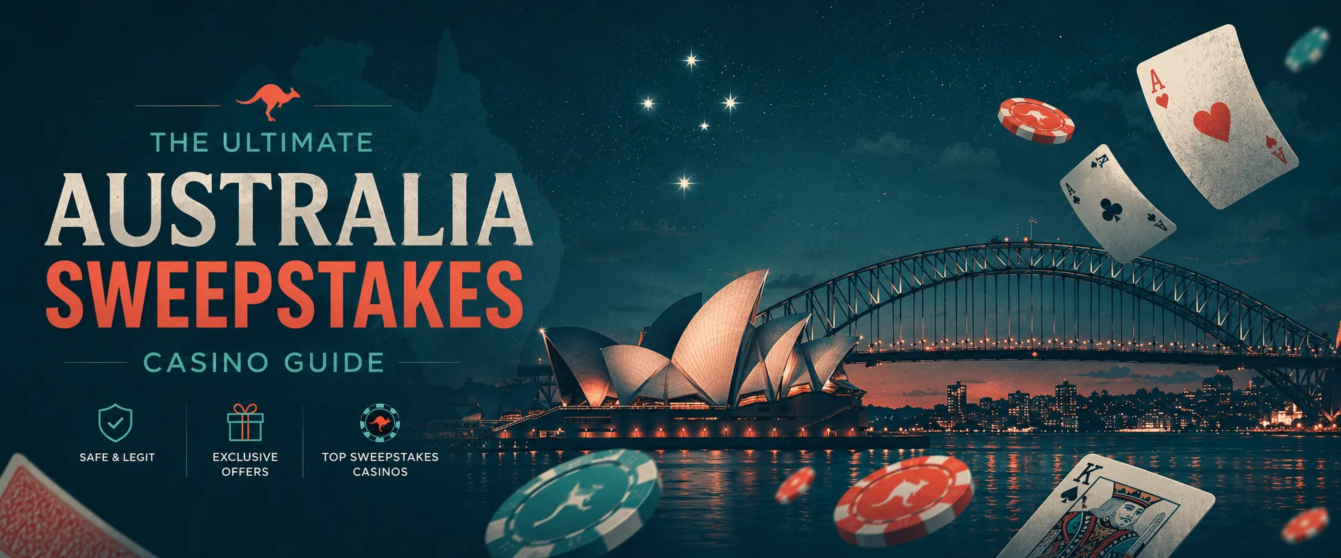 Australia sweep stakes casino night editorial banner